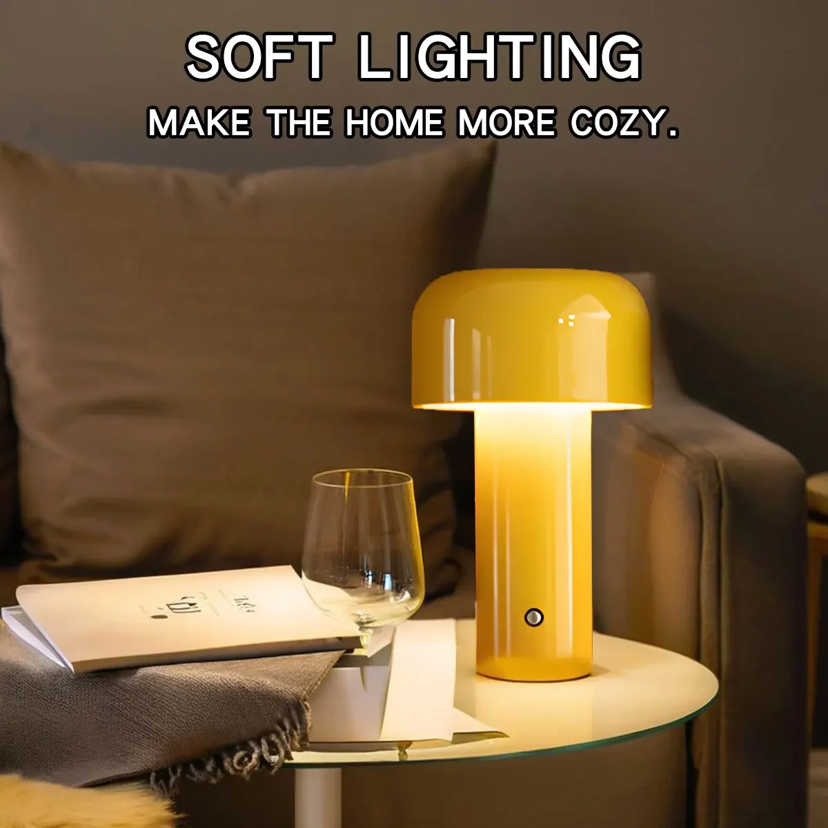 سطح المكتب الصغير غروب الشمس ليلة مصباح الإبداعية USB قابلة للشحن الفطر نمط Led ضوء الليل لبار القهوة ديكور المنزل غرفة نوم