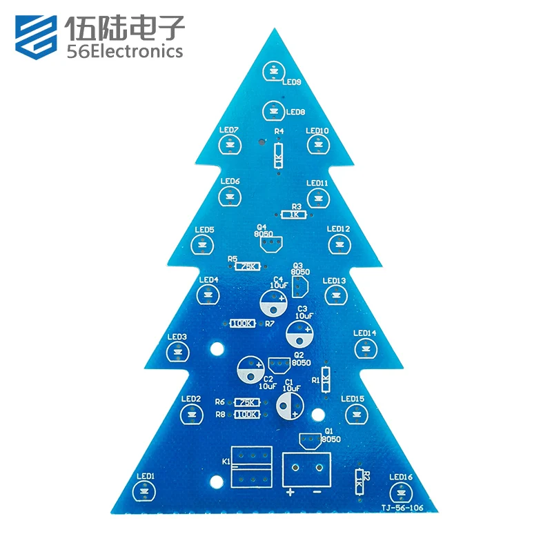 Choinka bożonarodzeniowa LED migające zestaw do spawania elektroniczne części montażowe do samodzielnego montażu i lutowania