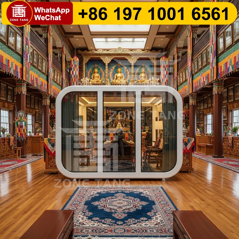

Double Wide Manufactured Homes Glass House Capsule House USA Dormitory Apple Capsule Home Construction Luxury Villa Glass Houses