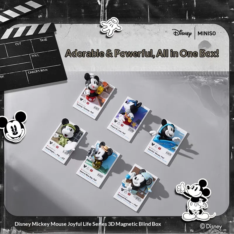 

Disney Fun Life Series 3D Magnetic Blind Box Cute Collectible Figure Trendy Toy Desk Decor Gift For Girls