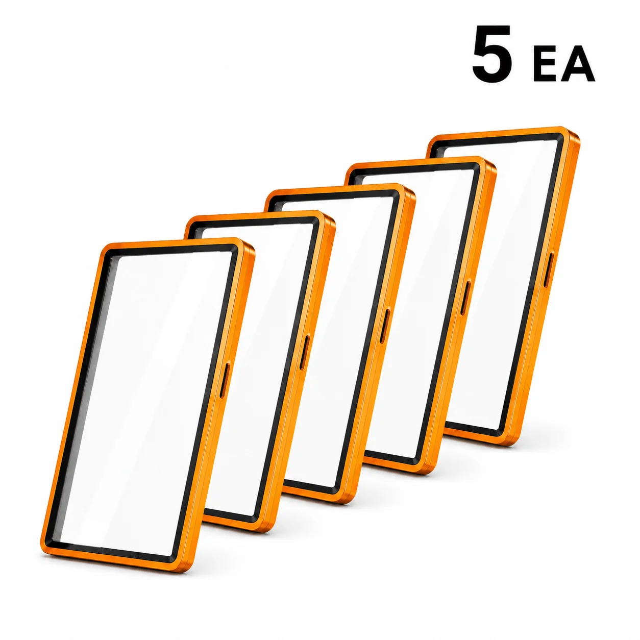 5PCS Metal 35PT Card Case For PSA CGC Graded Cards, Stackable Shockproof Display Sleeve Clear View Window For Sports Game Cards