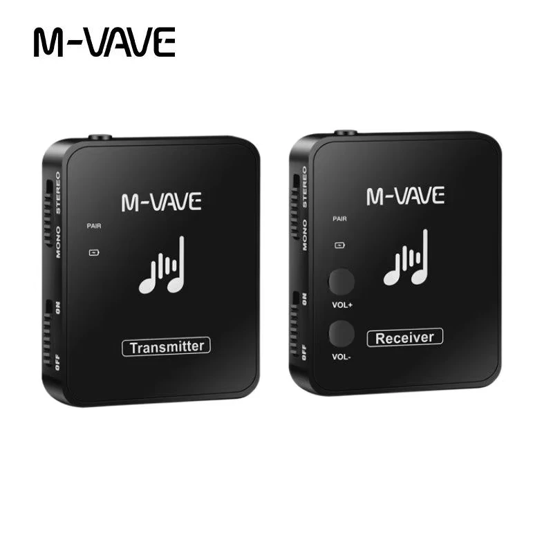 M-VAVE WP-10 2.4G Wireless System Earphone Monitor Rechargeable Transmitter receiver Support Stereo Mono Phone Record Stage