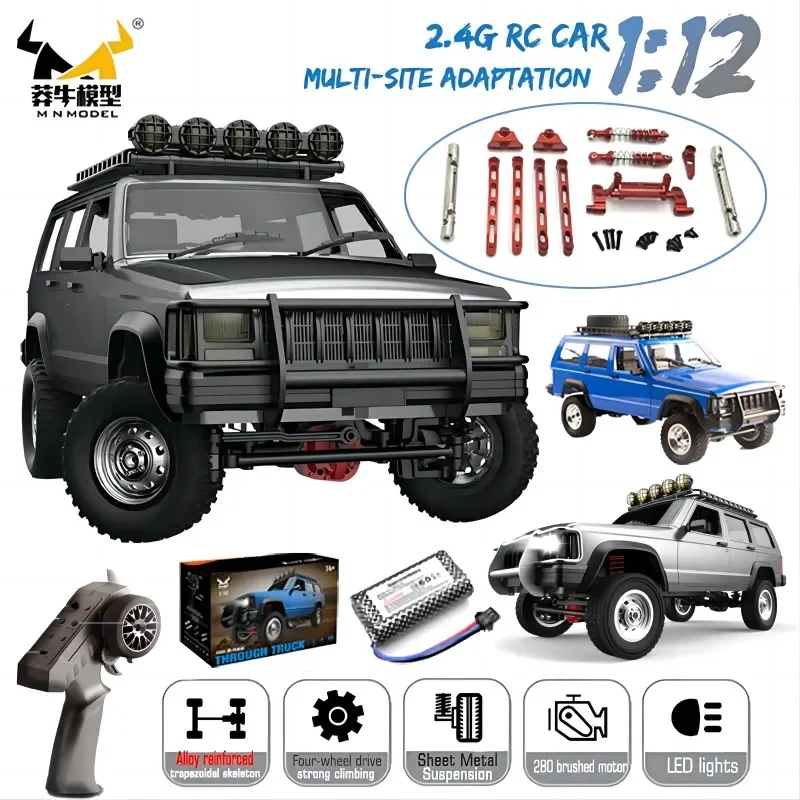 

MN78 1:12 Full Scale MN Model RTR Version RC Car 2.4G 4WD 280 Motor Proportional Off-Road RC Remote Control Car for Boys Gifts