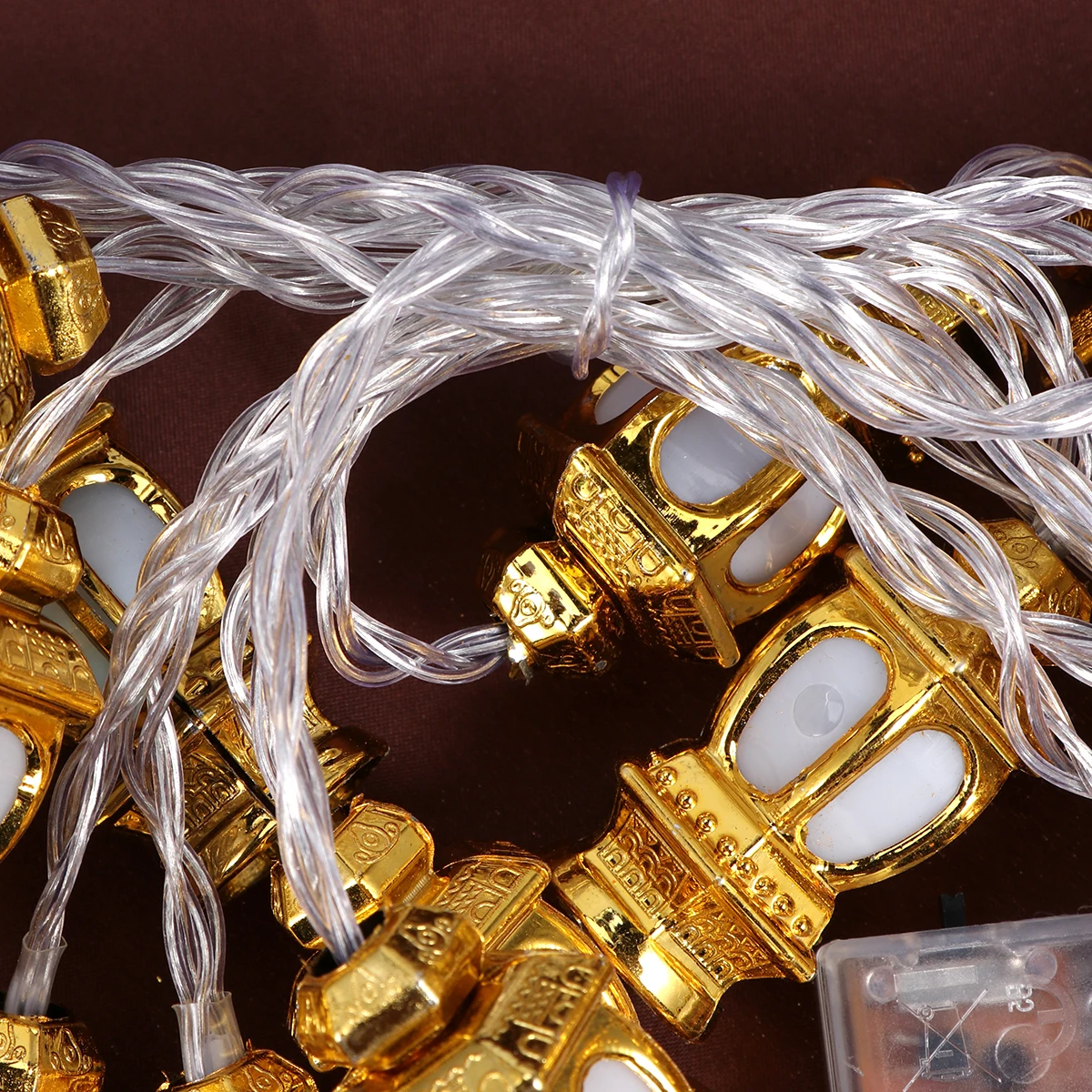 

20 Led 3M Golden Lamp String Lights For Eid -Fitr Wedding Party Decor Holiday Stage Illumination Operated Portable No