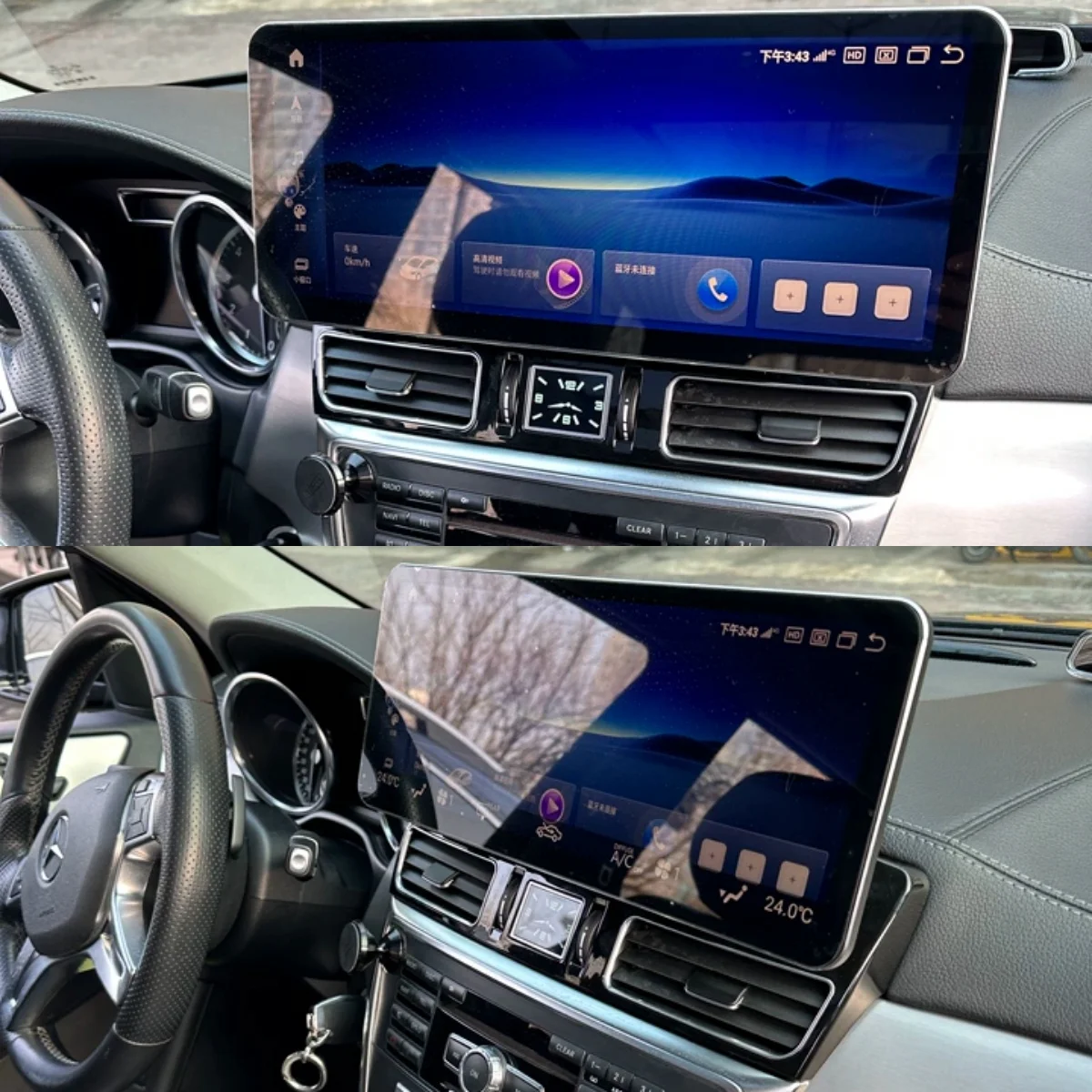 14.9inch Car Radio Android Car Multimedia Player Screen Wireless Carplay GPS For Mercedes Benz Ml GL W166 X166 2012-2018