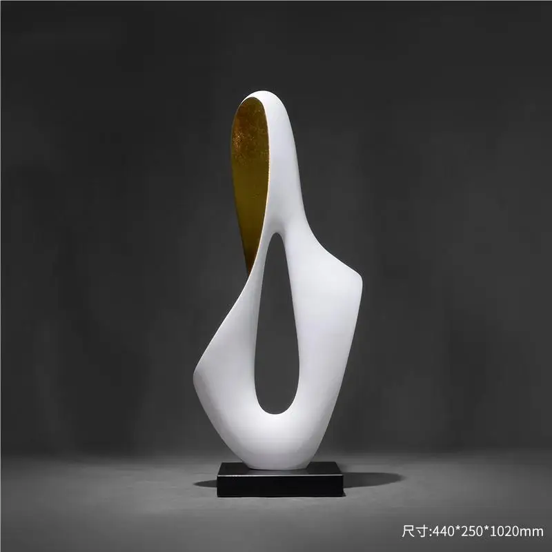 

Entrance light luxury ornaments hotel decorations model room simple modern abstract fiberglass soft decoration sculpture