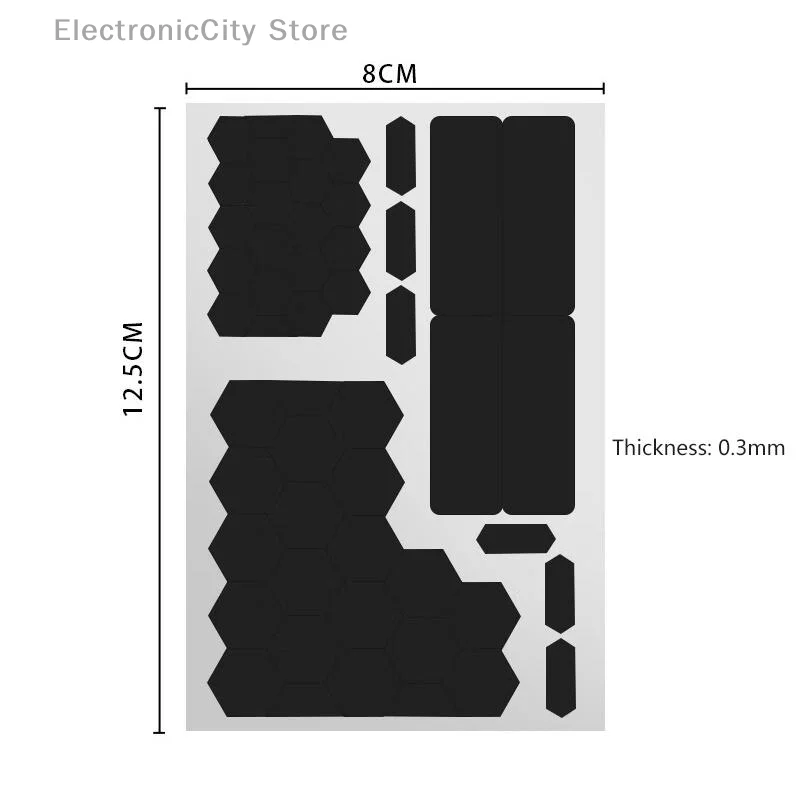 

Maintain Control Silicone Mouse Keyboard Sticker; DIY Anti-Slip Grip to Minimize Slippage