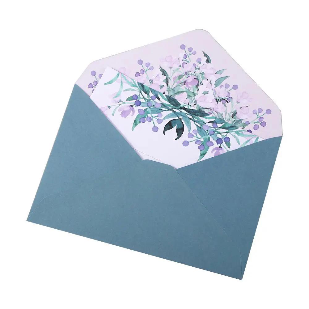 Materiale scolastico Ufficio Letter Pad Invito Festa di compleanno Regalo Carta da lettere Carta Biglietto d'auguri Busta con fiori