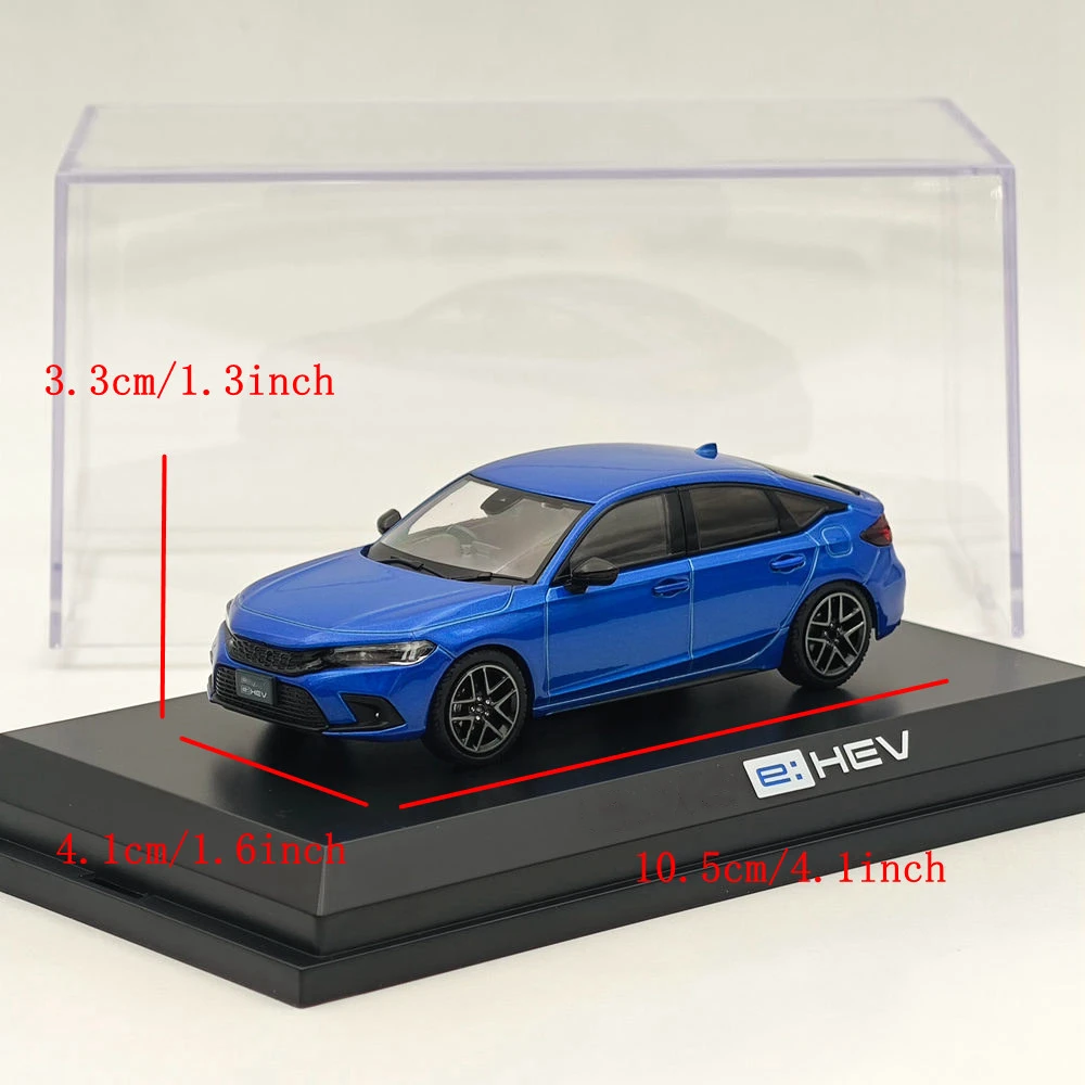 Hobby Japan 1/43 (FL4) e:HEV Plemium Crystal Blue Metallic HJ433003BL Diecast Model Car Limited Collection Auto Toys Gift