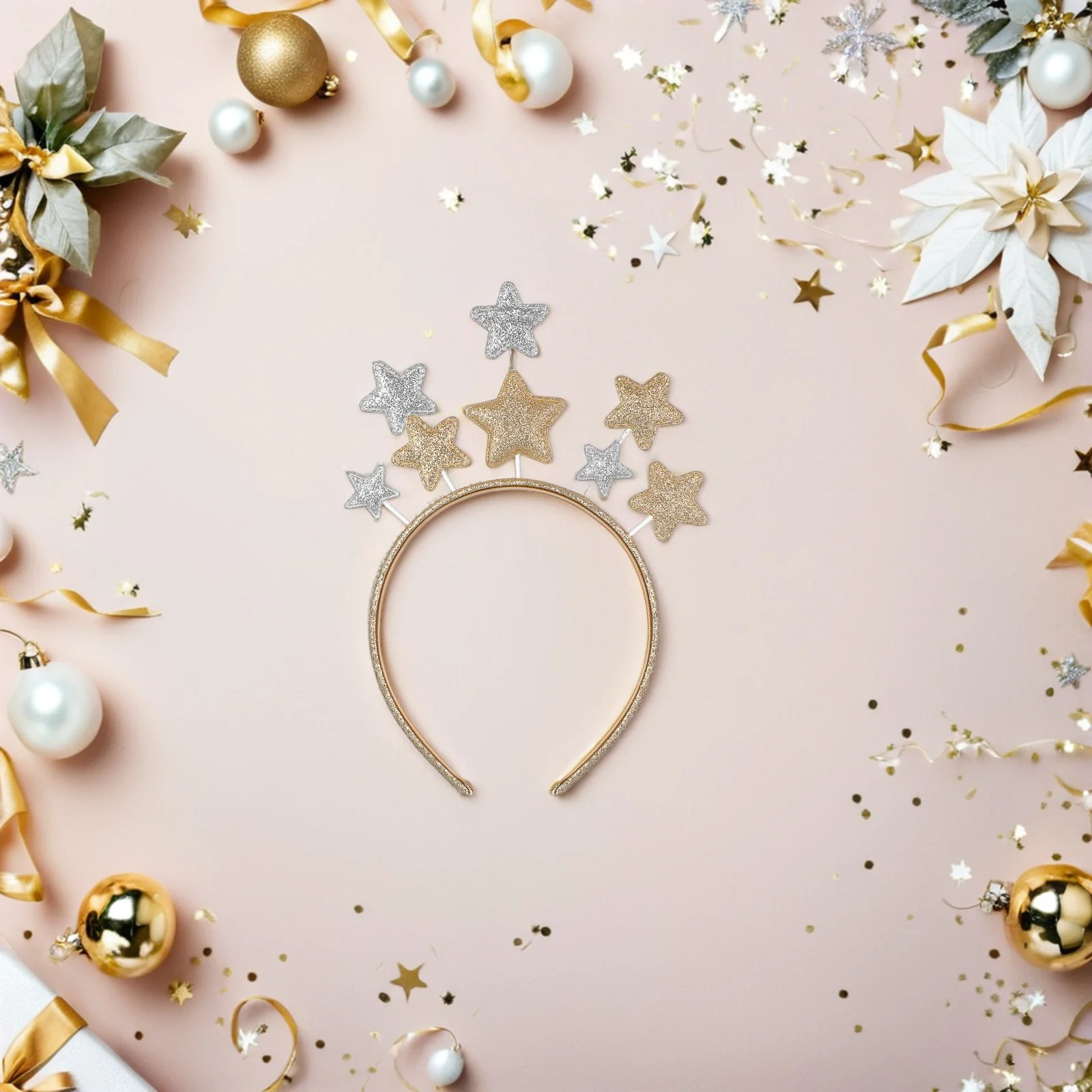 

1Pcs Pentagram Hair Hoop Unique Holiday Headband Fashion Party Supplies Cosplay Prop Pentagram Headband Hair Hoop