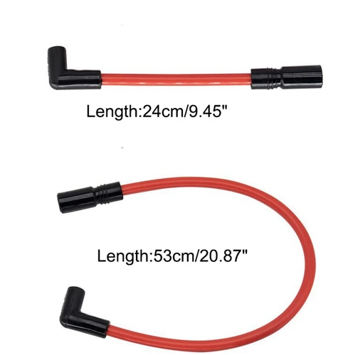 Imagen 2 del producto 2 uds 10,4mm 10mm cable de bujía de motocicleta para harley-davidson Softail Dyna FXD 1999-2017 accesorios de motocicleta