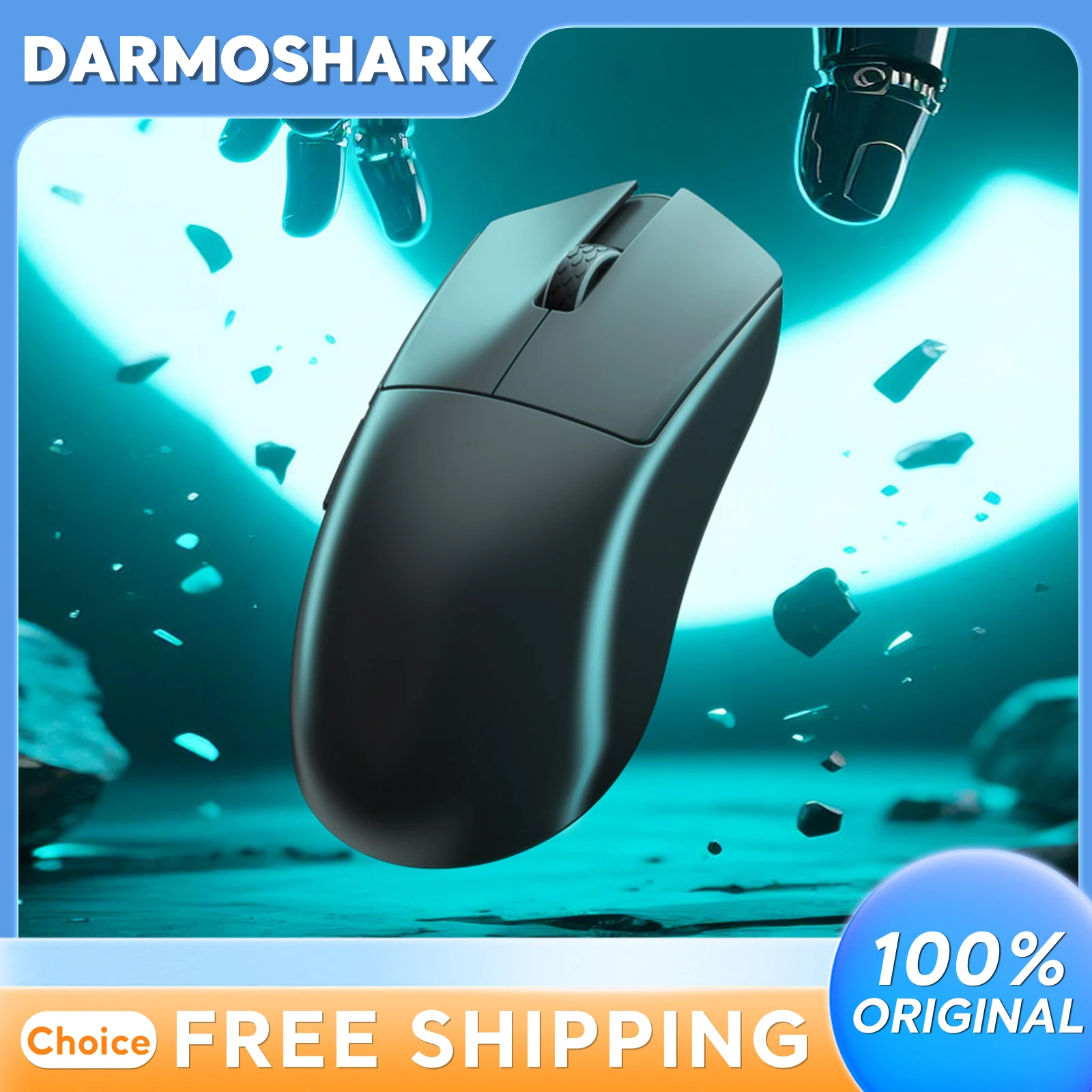 Darmoshark M9 Wireless Gaming Mouse Tri Mode 59g Ultra Lightweight 3950 Sensor For Large Hand Esports Gaming Office Adult Gamers