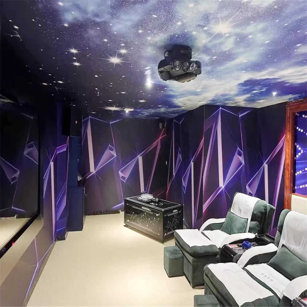 custom KTV Modern Geometric Wallpaper themed rooms private rooms home decorations wall paper coverings karaoke bars background
