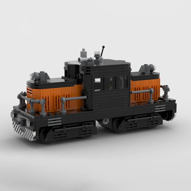 659pcs MOC Porter 50 Tonner Switcher Locomotive  Building Blocks Constructing Christmas toy Gift Plastic Educational Creative
