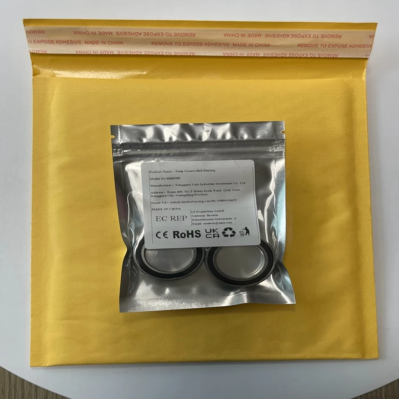 5 قطعة S6805RS تحمل 25*37*7 ملليمتر ABEC-3 440C الفولاذ المقاوم للصدأ S 6805RS الكرات 6805 محمل كروي من الفولاذ المقاوم للصدأ