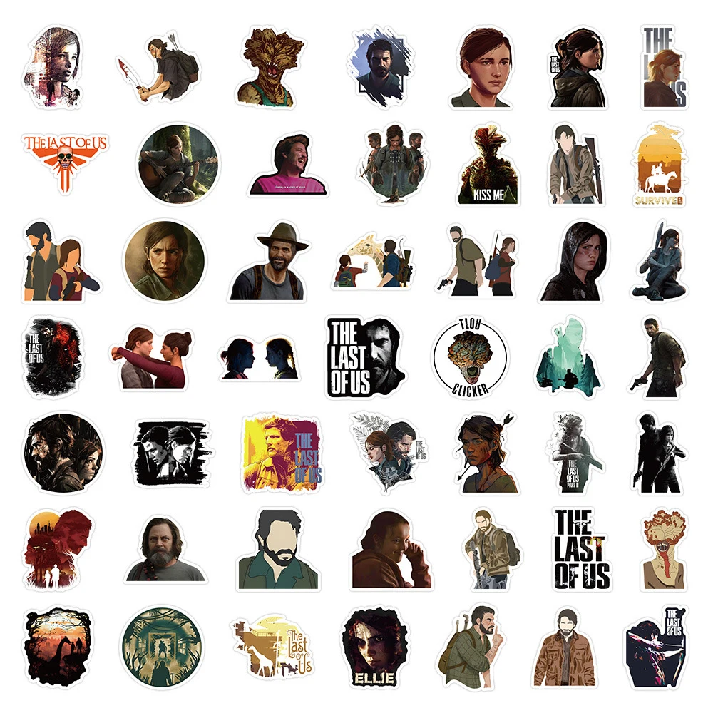 10/30/50/100pcs TV Show The Last of Us Stickers Waterproof Ellie Joel Sticker Laptop Skateboard Scrapbooking Wall Cool Decals