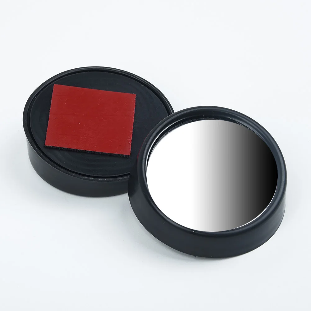 

Mirrors Blind Spot Mirror Parts Reflection Truck Adjustable Black Convex Rear View 5.5*2cm 360 Rotation Replaces