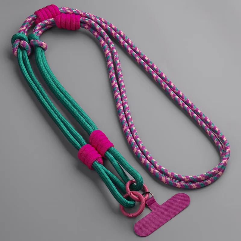 3 in 1 120 cm Crossbody Mobiele Telefoon Opknoping Touw Nekkoord Polsband Verwijderbare Telefoon Lanyard Water Cup Opknoping Touw