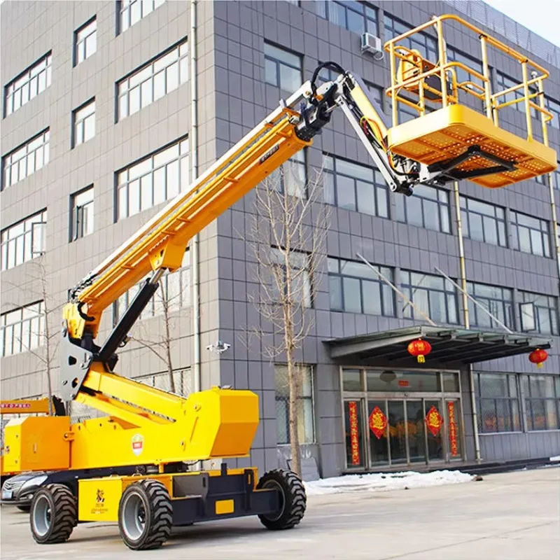 JIUBANG High Quality 23M Self-Propelled Diesel-Powered Articulated One Man Arm Lift Boom Lift 230kg Capacity 360 Rotation New