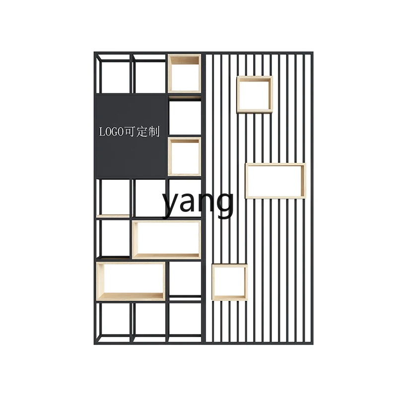 

LMM wrought iron partition rack restaurant cafe screen decorative rack office simple