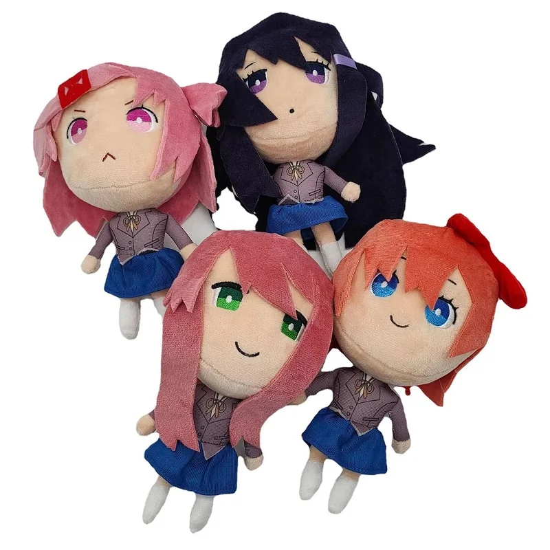 20cm Game Doki Doki Literary Club Plush Toys Anime Cosplay Monika Natsuki Sayori Yuri Dolls