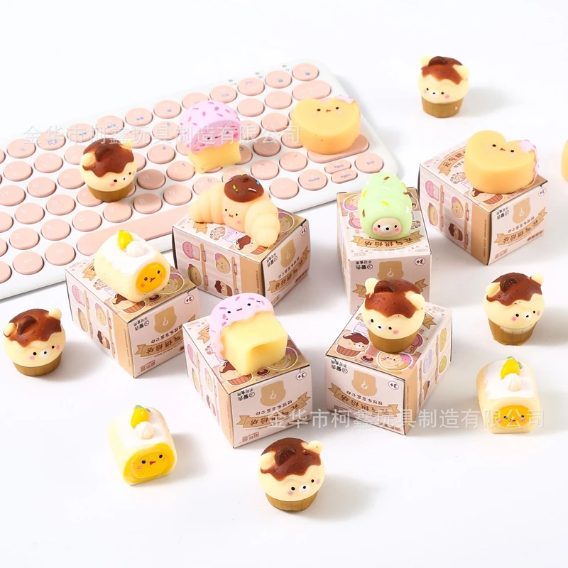 Mochi Blind Box Seria Pieczenia Tuanzi Mochi Zabawka Edukacyjna dla Uczniów Miękka Gumowa Zabawka Antystresowa Mała Zabawka Uspokajająca Mystery Box Prezent