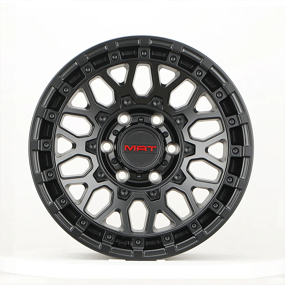 Aluminum Alloy Rim Matte Black 17 Inch Wheel 5x127 For Jeep Wrangler JK JL Gladiator JT All Cars M107