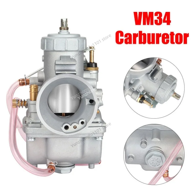 Carburetor Compatible with PZ34J VM34 34mm ATV Motorcycle Carburetor