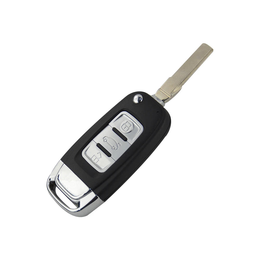 OkeyTech Modified Car Key Shell Case Fob For VW Caddy Eos Golf Jetta Skoda Tiguan Beetle Polo Pass Passat B5 For VolksWagen Seat