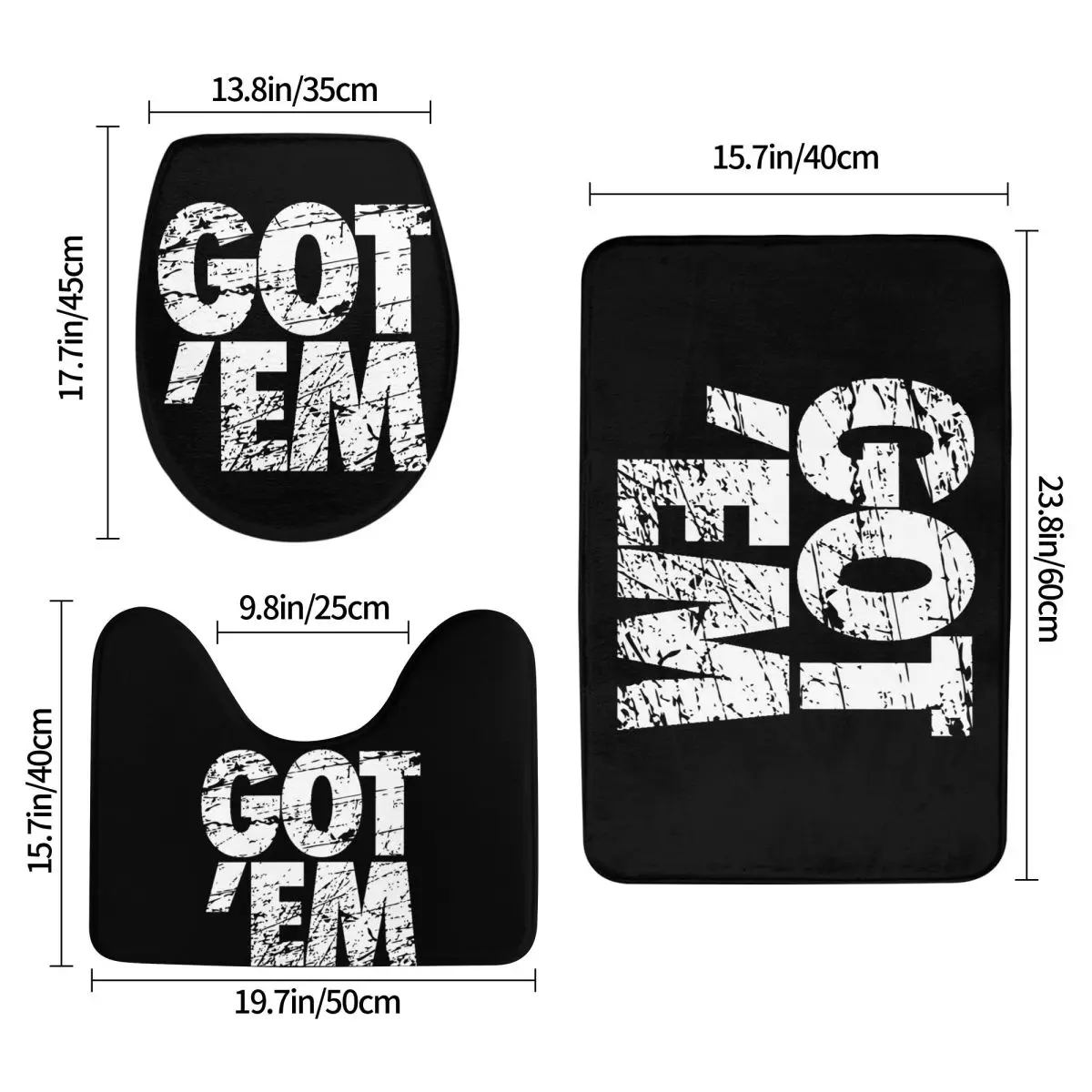 حصلت على Hypebeast Sneakerhead تصميم 3 قطعة حمام حصيرة الحمام مجموعة غطاء المرحاض غطاء ديكور المنزل عدم الانزلاق السجاد سجادة أرضية #2