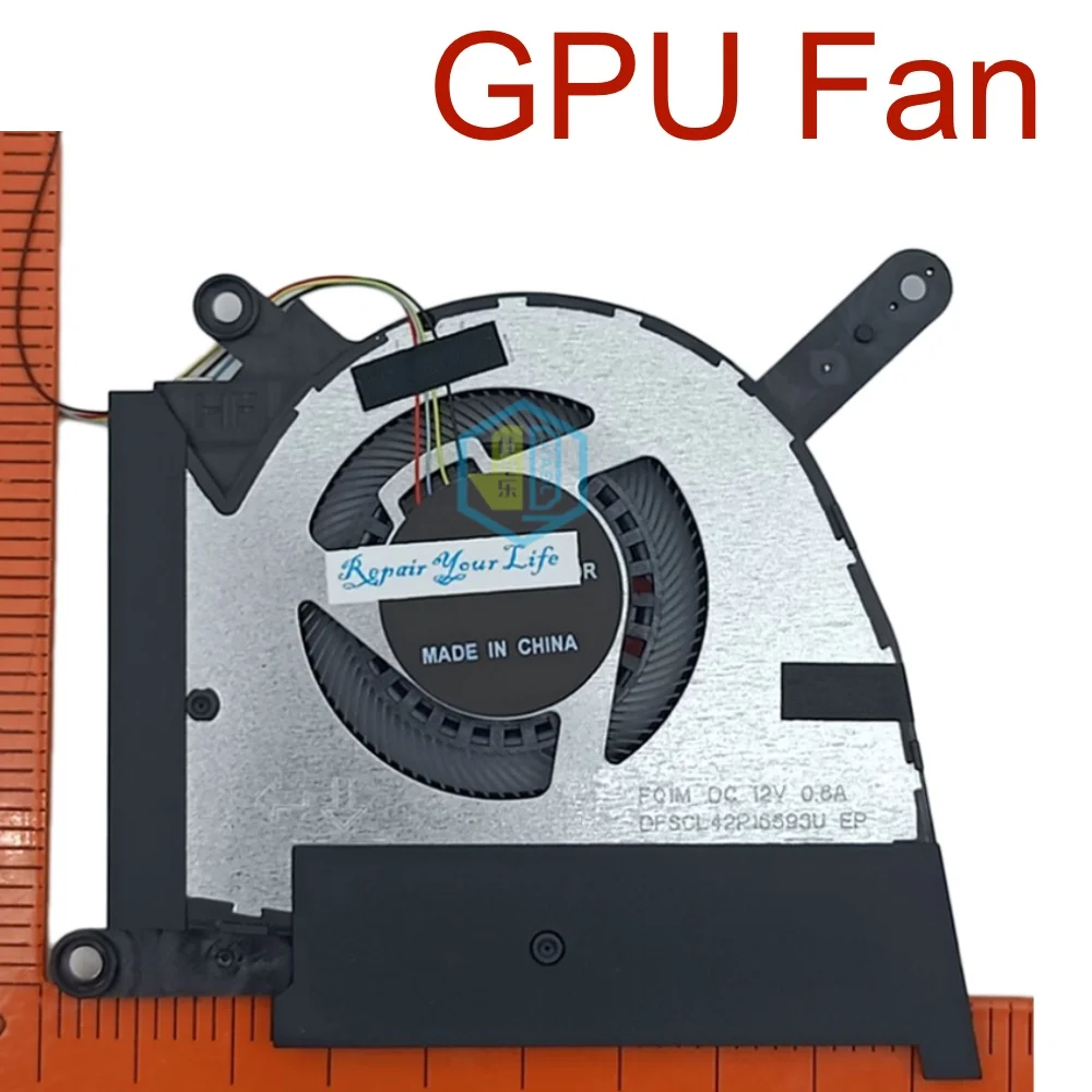 Laptop Cooling Fan For Asus TUF Gaming FX517ZR FX517ZM RTX 3060 RTX3070TI, 12V CPU GPU Cooler Fans 13NR0990T01021 13NR0990T02021