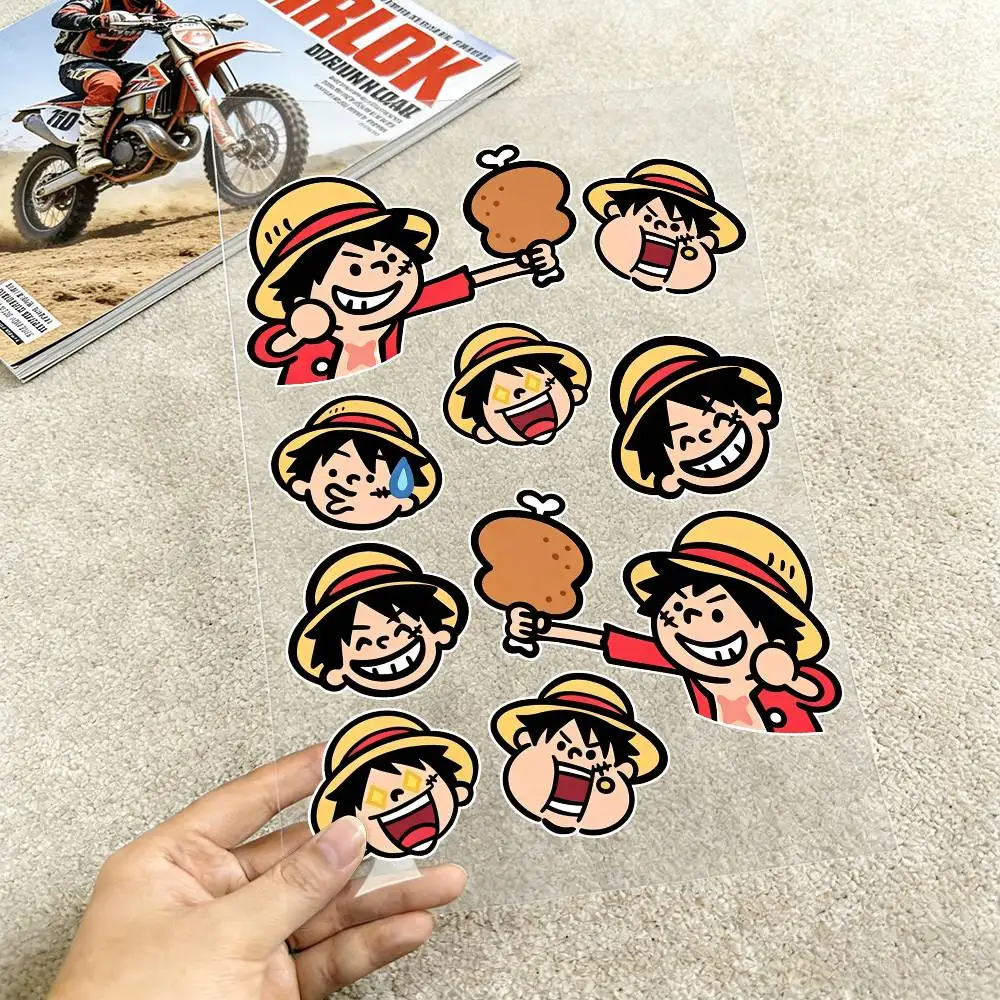 

Водонепроницаемые светоотражающие наклейки Monkey D. Luffy One Piece для мотоциклов и автомобилей, легко снимаемые, многоразовые.