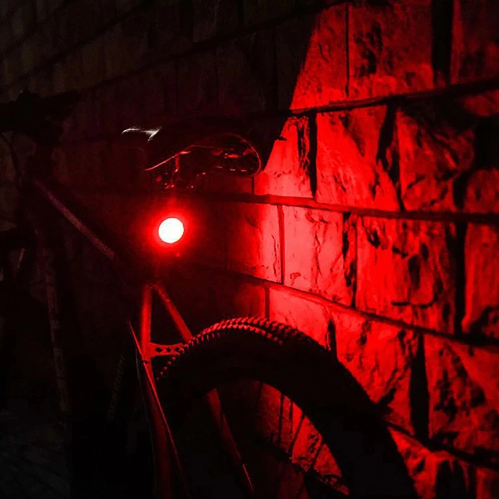 USB Rechargeable Bike Light Mini Warning Taillight LED Waterproof Highlight Riding Taillight Front Rear Bicycle Lamp Headlights