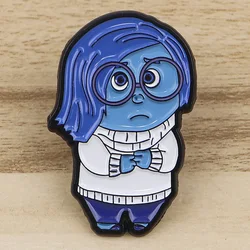 Fantasy Anime Enamel Pin Cartoon Sad Girl Badges on Backpack Brooches for Women Men Lapel Pins Cosplay Akcesoria Zabawki Prezent