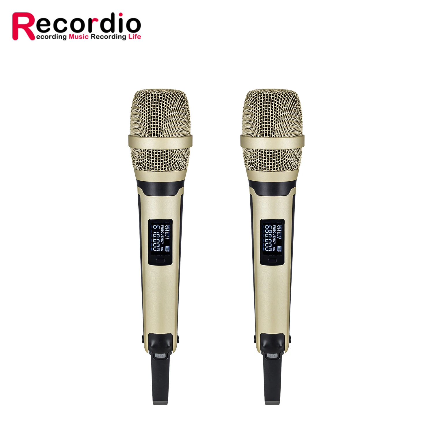 GAW-9001 Doppio microfono wireless professionale KTV Stage Sistema audio portatile dinamico per attività all'aperto