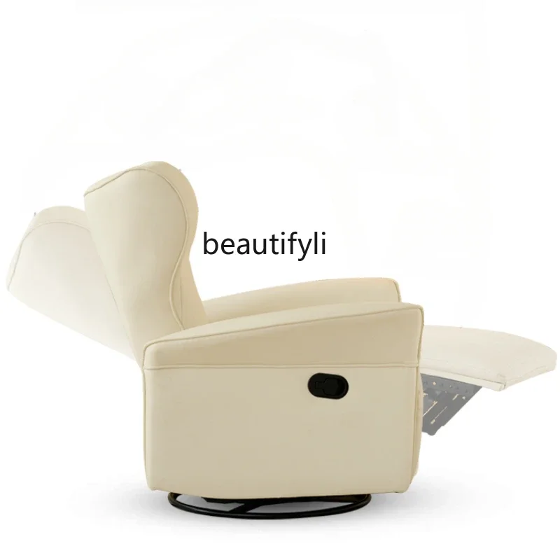 ss 26 Electric Sofa Multifunctional Living Room Home Single Sofa Swivel Rocking Chair Cat Scratch Leather Leisure Recliner