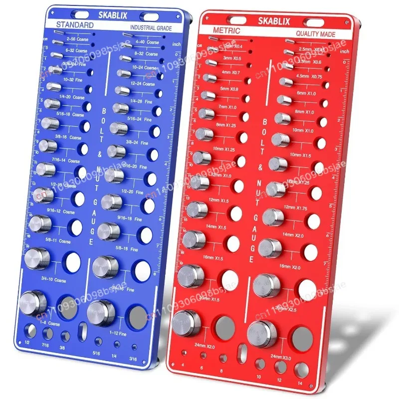 Screw Nut and Bolt Thread Checker, Screw Measurement Gauge