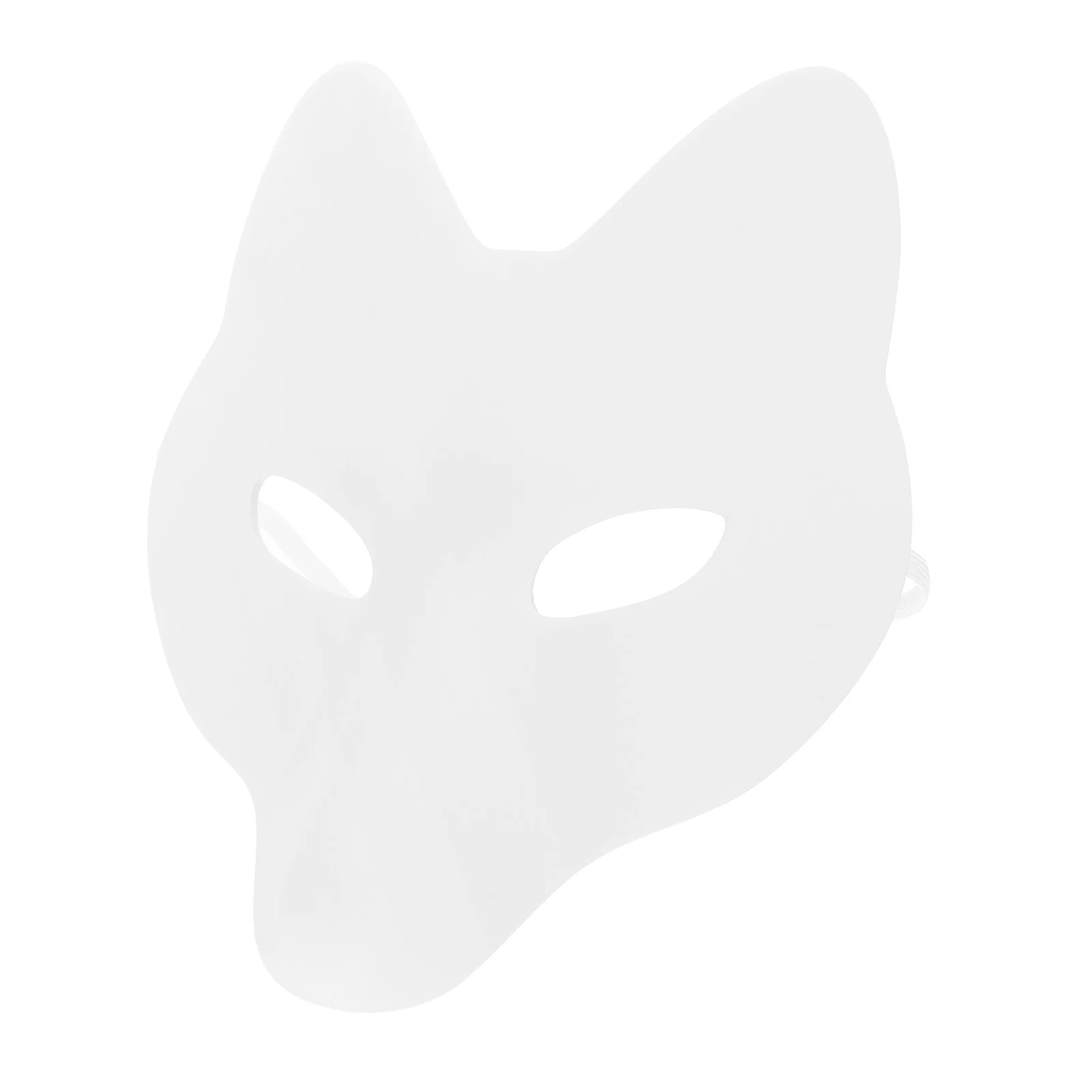 

Colorable Blank Mask White Fox DIY Halloween Costumes for Boys Girl Cosplay Accessory Men's Masks