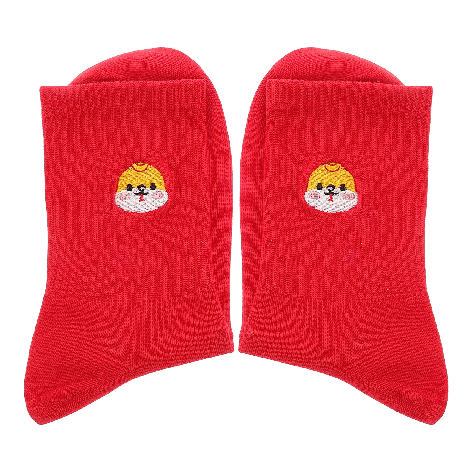

1 Pair Snake Year Red Socks For Men Women Chinese New Year Celebration Comfortable Warm Midcalf Crew Socks Durable Cotton