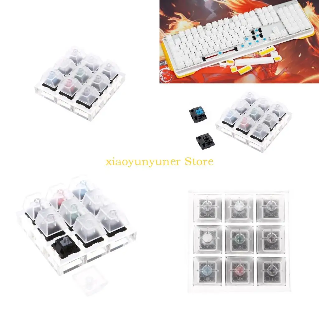 

P9JB Switch Tester Kit Keycaps Testing Tool for Cherry MX 9 Switches Mechanical Keyboard Tester