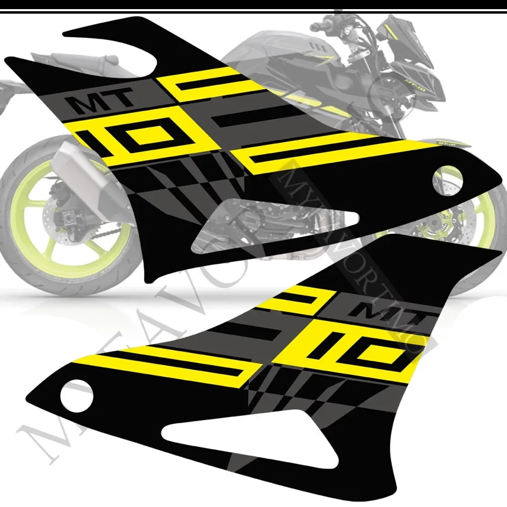 

For Yamaha MT10 FZ MT - 10 Stickers Tank Pad Protector Fairing Fender Motorcycle Knee Decal Fuel 2016 2017 2018 2019 2020 2021