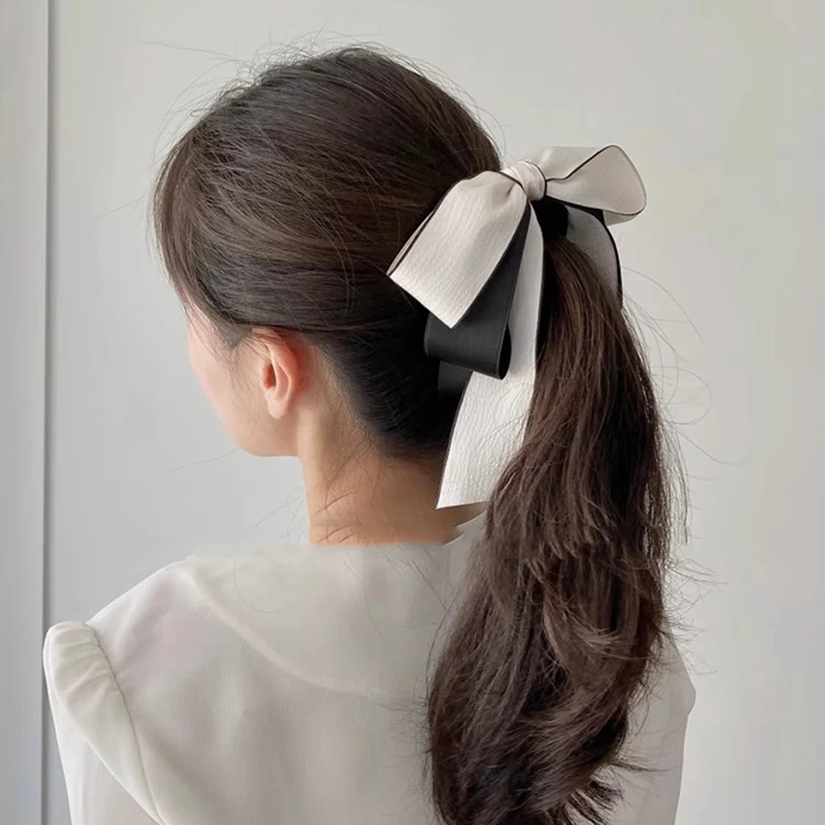 Lystrfac-Bow Clipes De Cabelo Para Mulheres E Meninas, Garra De Cabelo, Back Head Hairpin, Clipe De Cavalinha, Acessórios De Moda, Novo