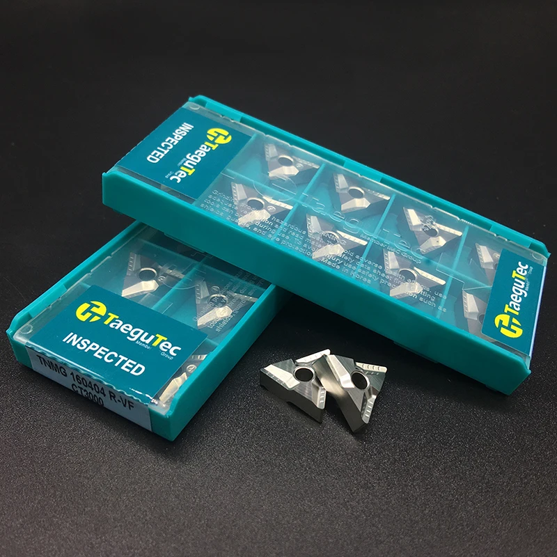 10PCS TNMG160404 R VF CT3000 External Turning Tool Cermet Grade TNMG Right Carbide Inserts Lathe Cutter Tools Turning Insert