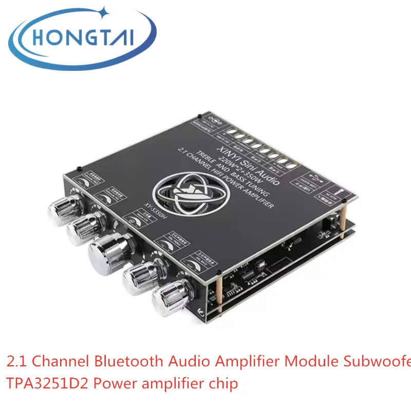 

XY-S350H 2.1 Channel Bluetooth Audio Amplifier Module Subwoofer High Quality TPA3251D2 XY-S350H