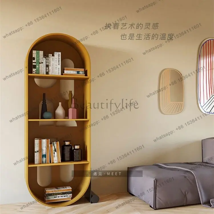 PG Nordic design creative bookcase bedroom decoration living room leisure cabinet surprise quiet wind model room customization
