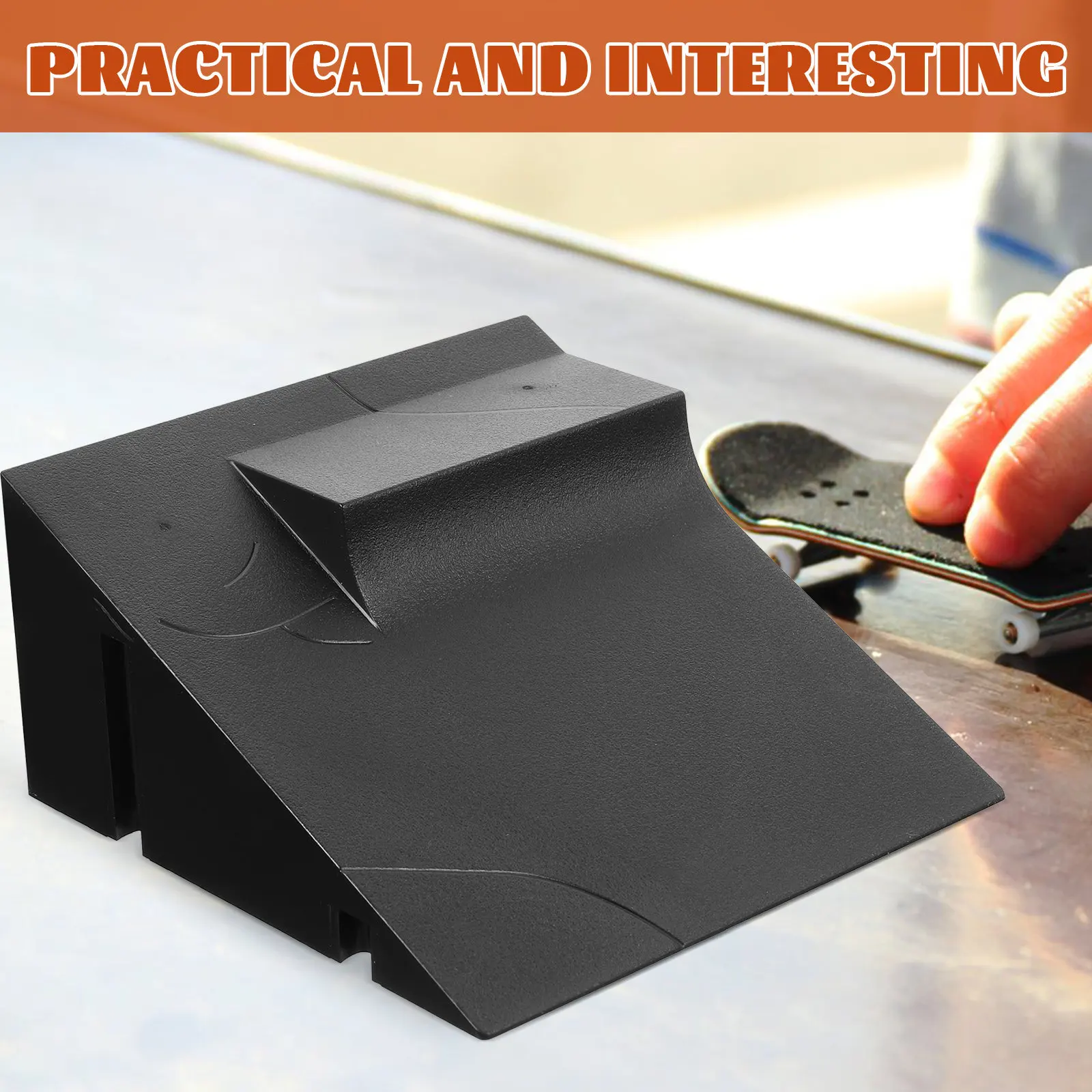 طقم منحدر تدريب لوح التزلج البلاستيكي الممتاز للأطفال لتطوير التناسق الحركي، منحدر تدريب صغير للوح التزلج