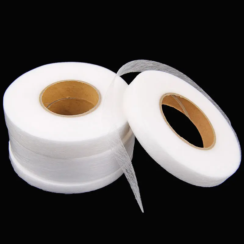 64Meters Black White Double-sided Interlining Adhesive Fabric Clothes Iron On Hem Tape Interlining Web DIY Sewing Accessories