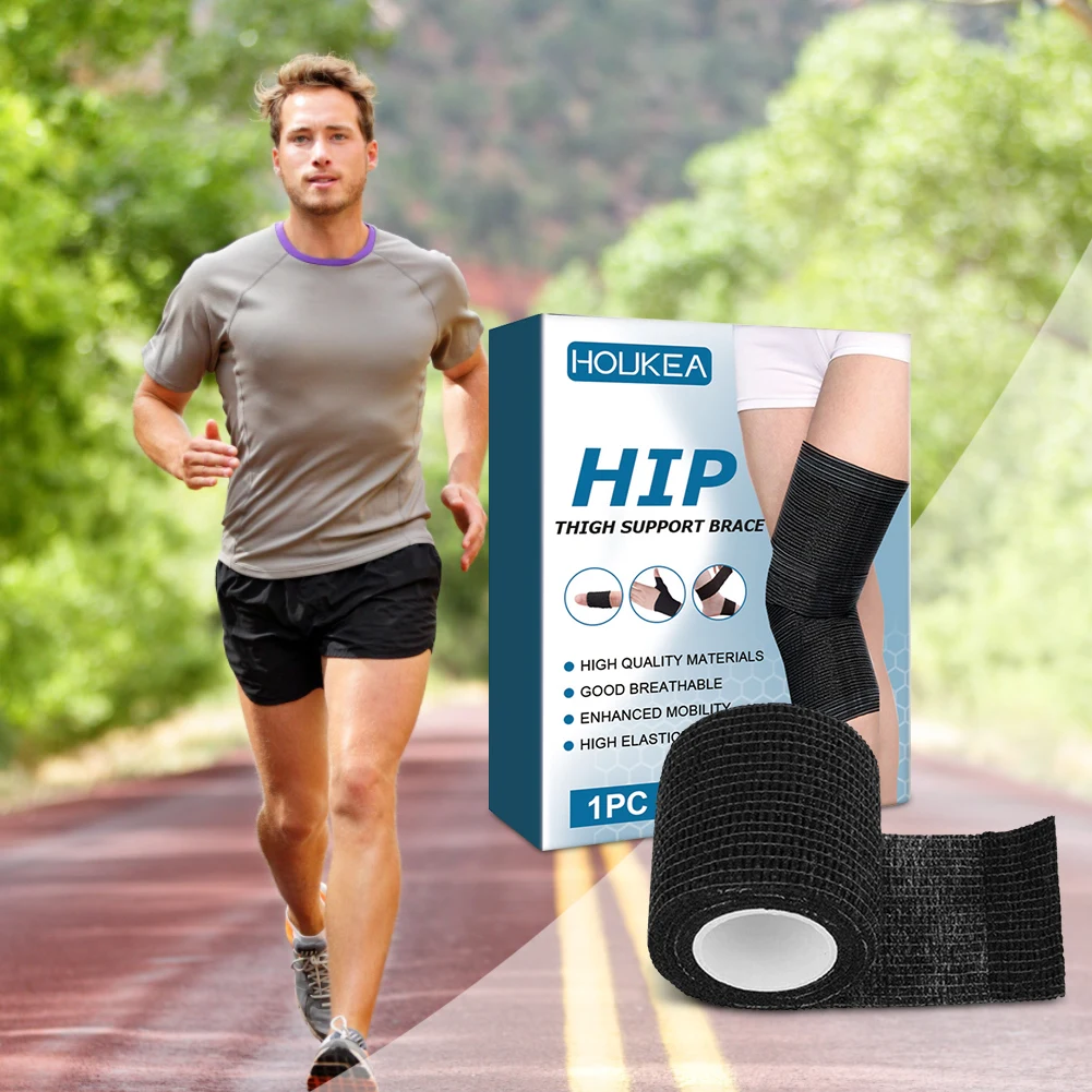 Gym Sport Protection Bandage Breathable Sport Bandage Wrap Tape Elastic Cohesive Bandage for Knee Support Pads Finger Ankle Palm