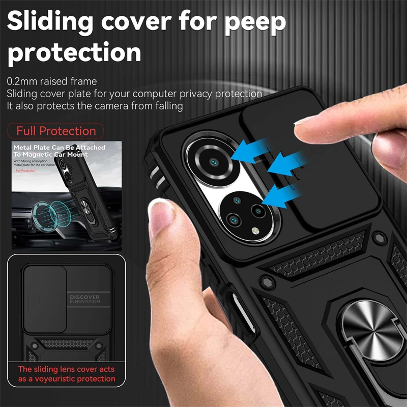 Pour Honer X7 �tui armure voiture anneau magn�tique support coques de t�l�phone pour Honor X7 X 7 2022 CMA-LX2 6.74 