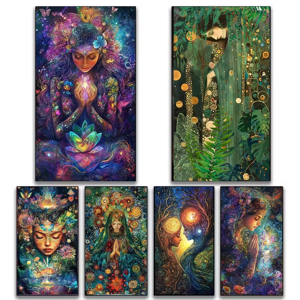 

5D DIY Алмазная картина Мозаика Набор для вышивки крестом Кристалл Искусство Религиозное Молиться Женская вышивка Полный квадратный круглый декор с бриллиантами